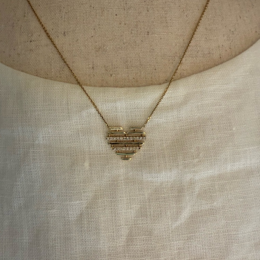 Le Vian 14K Gold Open Heart Pendant Necklace